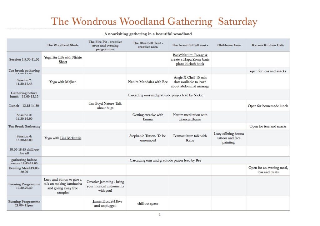 JPEG The Wondrous Woodland Gathering Programme Love